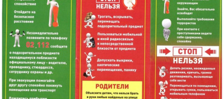 Памятка по профилактике терроризма