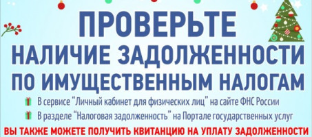 В новый год без долгов по налогам!
